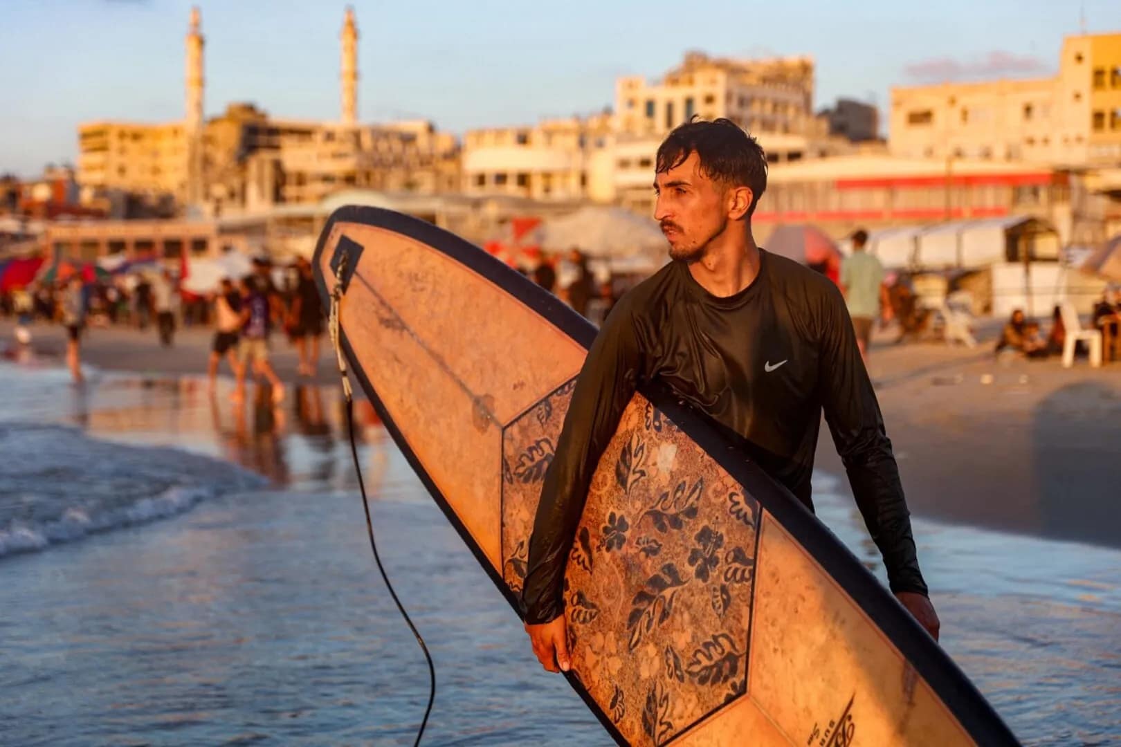 Gaza surfers seek solace from war in the sea | Gaza