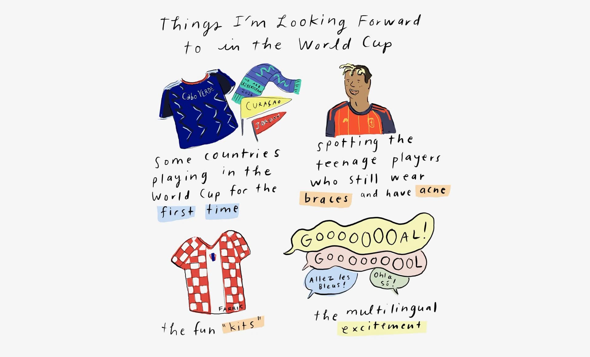 Things I’m Looking Forward to in the World Cup